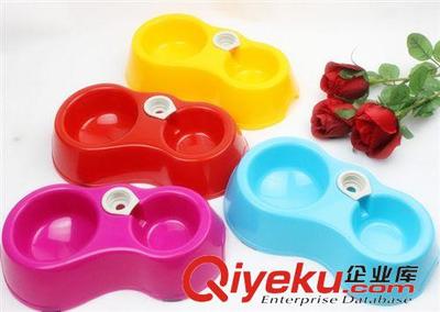 厂家直销宠物双碗 狗碗自动喂水，便捷实用